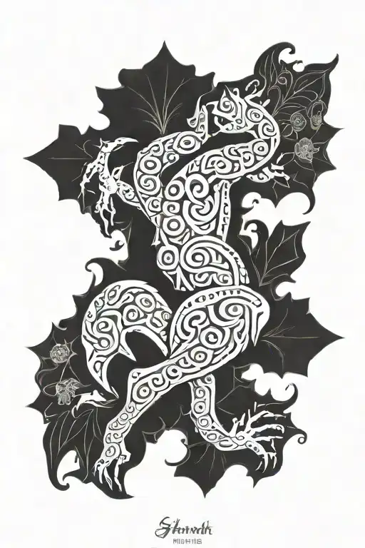 Strength Wisdom Charm tattoo design idea