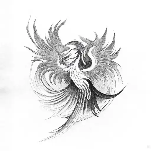 Chinese Phoenix tattoo design idea