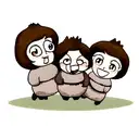 mama bear with 2 cubs tattoo design idea