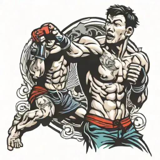 kickboxing tattoo design idea