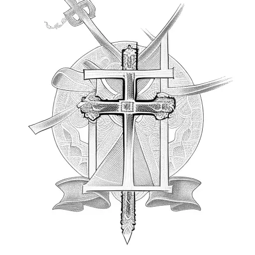 St Paul's Cross tattoo design idea