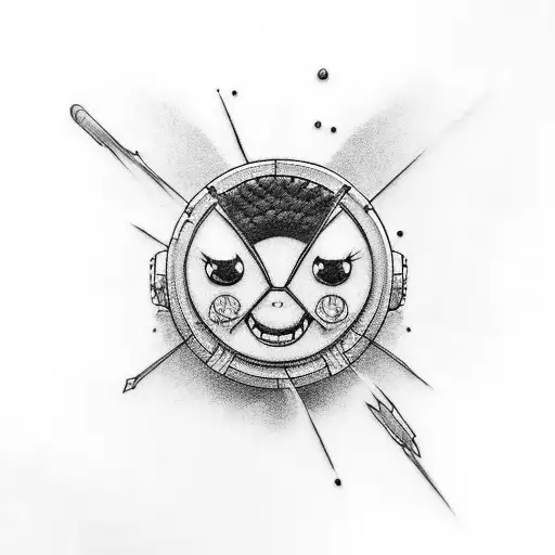 rocket, sugar, oreo tattoo design idea