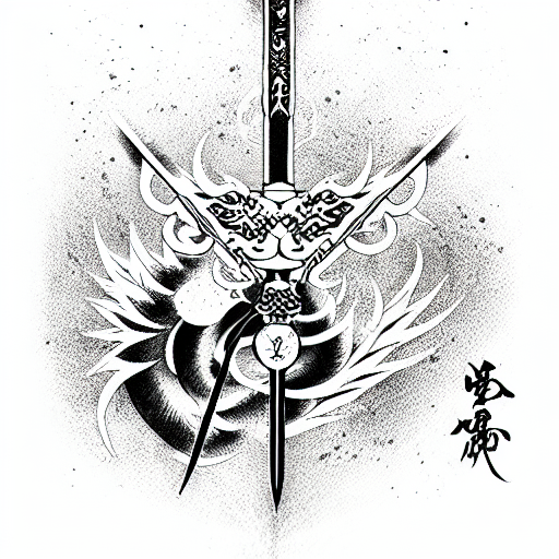 sword art online tattoo design idea