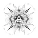 ocean wave constellation sun moon polynesian travel adventure compass wings mermaid lion dolphin turtle phoenix tattoo design idea