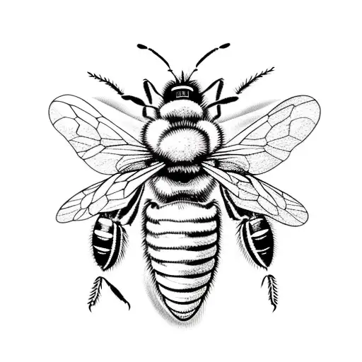Honey Bee tattoo design idea