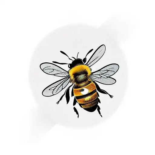 Honey Bee tattoo design idea