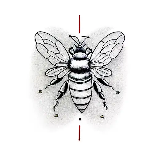 Honey Bee tattoo design idea