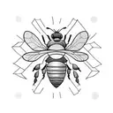 Honey Bee tattoo design idea