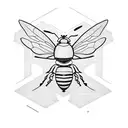 Honey Bee tattoo design idea