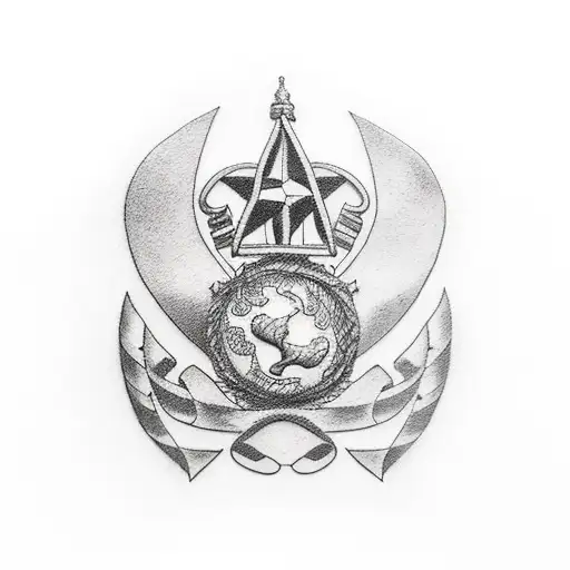 army service tattoo design idea