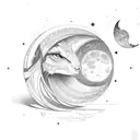 Sol y Luna tattoo design idea