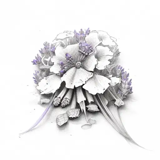 Lavender tattoo design idea