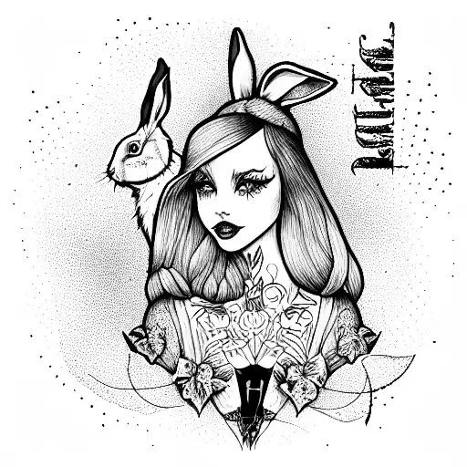 Alice in Wonderland tattoo by Robson Carvalho  KickAss Things