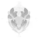 organic lines pattern tattoo design idea