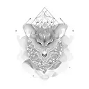 organic pattern tattoo design idea