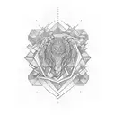 organic pattern tattoo design idea