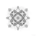 organic pattern tattoo design idea