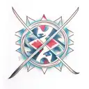 Sasuke Uchiha's katana tattoo design idea