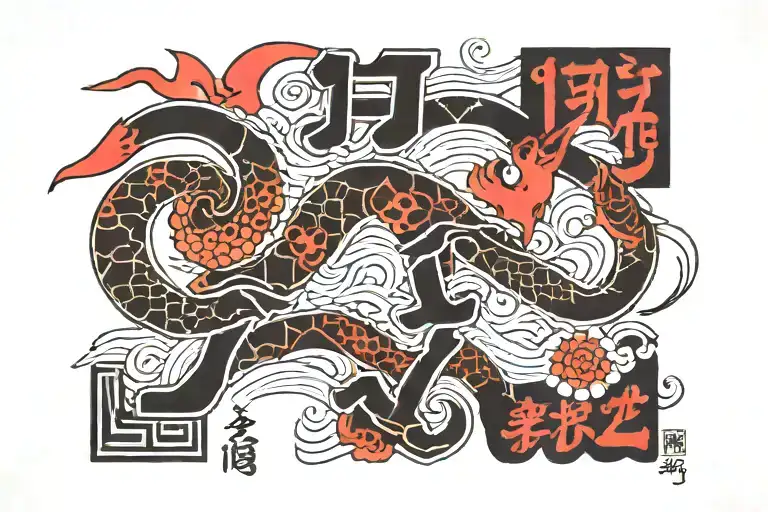 1992 written sign tattoo design idea