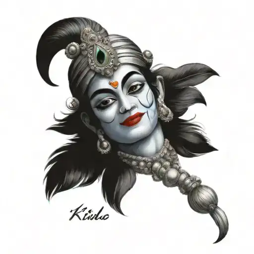 krishna tattoo design idea