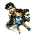 krishna tattoo design idea