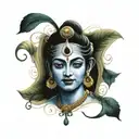krishna tattoo design idea