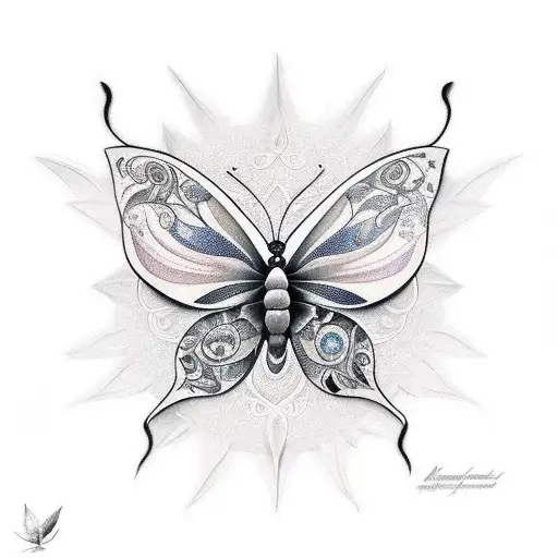 mariposa tattoo design idea