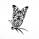 mariposa tattoo design idea
