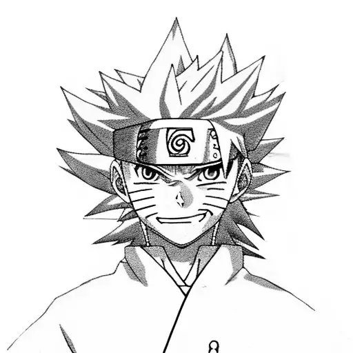 Naruto and Gon of hunterXhunter tattoo design idea