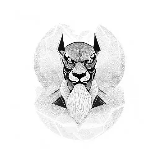 personagem pantera negra com paisagem africanas tattoo design idea