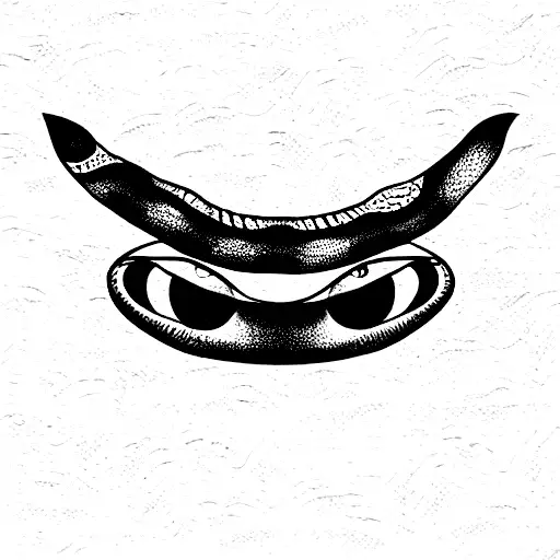 three eyed snake  tattoo design idea