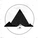 tree, mountain, snake, Allison tattoo design idea