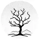 tree, mountain, snake, Allison tattoo design idea