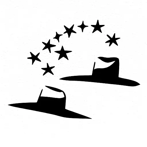 dueling cowboys tattoo design idea