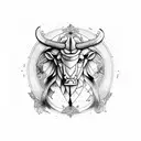 taurus and virgo tattoo design idea