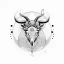 taurus and virgo tattoo design idea