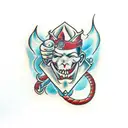 burn flicker die tattoo design idea