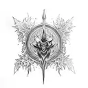 Liebe black clover  "I´m not done yet" tattoo design idea