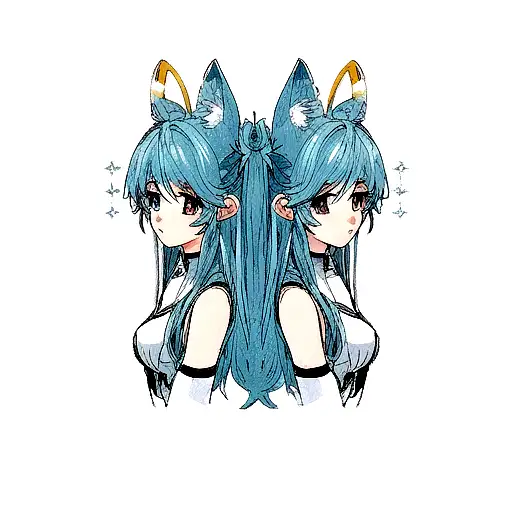 Gemini  tattoo design idea