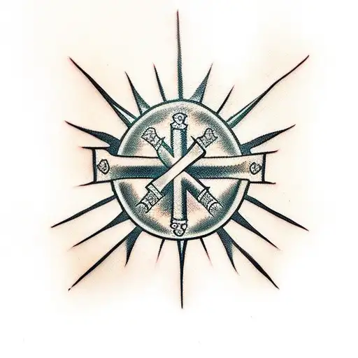 3 nail cross with crown of thorns hanging on it  tattoo design idea