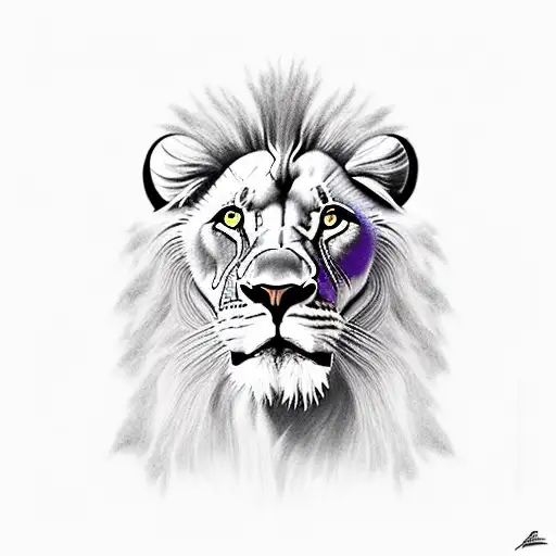 Lion, Black Mamba tattoo design idea