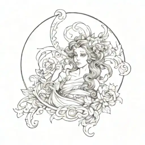 Renaissance,classic tattoo design idea