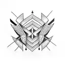 feathered arrow sister tattoo  tattoo design idea