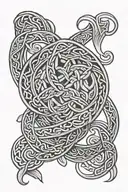 viking knotwork tattoo design idea