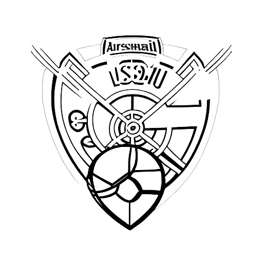 arsenal themed  tattoo design idea