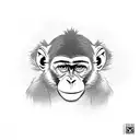 monkey driving a  porsche  tattoo design idea