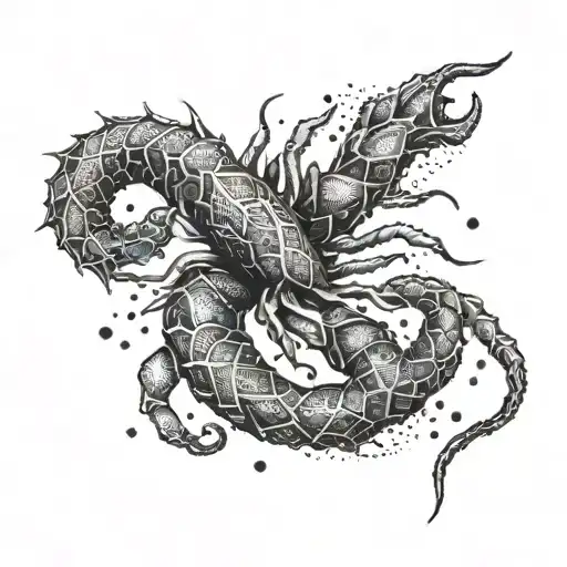 Scorpio weather tattoo design idea