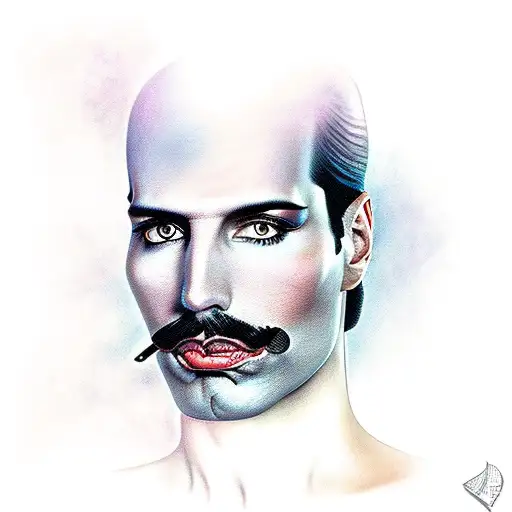freddie mercury queen tattoo design idea
