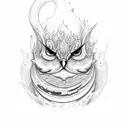 999 with fire tattoo design idea