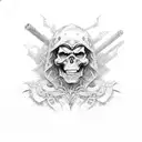 Skeletor tattoo design idea